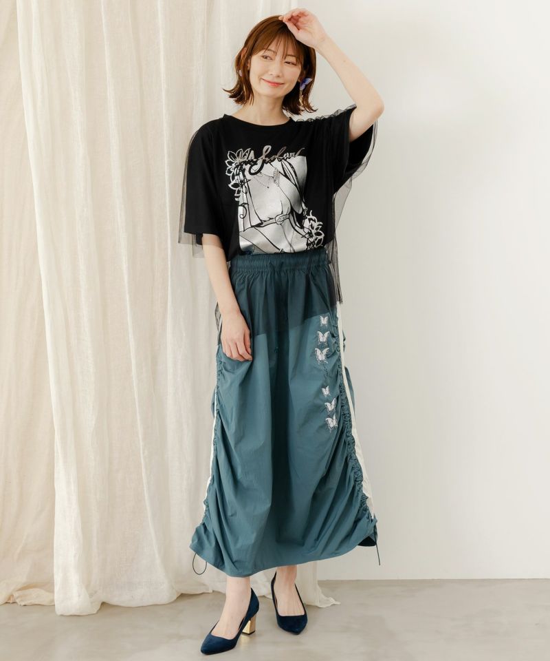 スカート sheller angora check tweed skort シェリエ sheller angora check tweed skort スカート