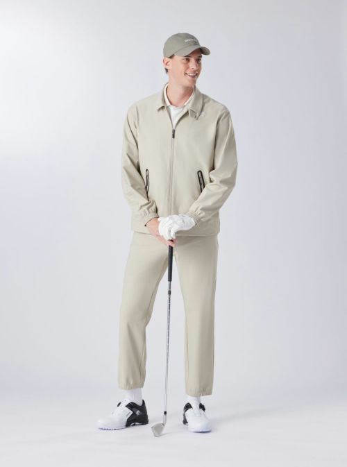 サイズ：M DESCENTE GOLF デサントゴルフ  裏起毛 ストレッチ ロングパンツ  ベージュ系 [240101434583] ゴルフウェア メンズ ストスト サイズ：M DESCENTE GOLF デサントゴルフ 裏起毛 ストレッチ