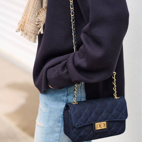 AULENTTI/オウレンティ】デニムキルティングバッグ（ショルダーバッグ 