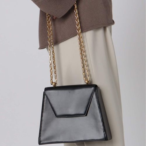 VINTAGE CELINE/セリーヌ】チェーンセミショルダーバッグ（ショルダー