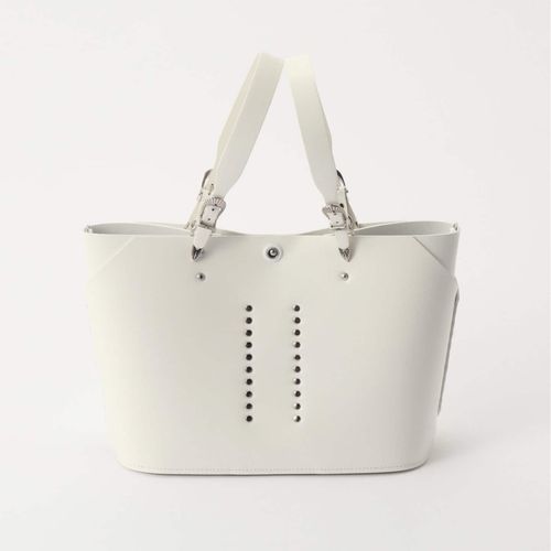 美品✨TOGA PULLA Leather Tote Bagスタッズ ホワイト TOGA PULLA トーガプルラ スタッズ バッグ Leather tote