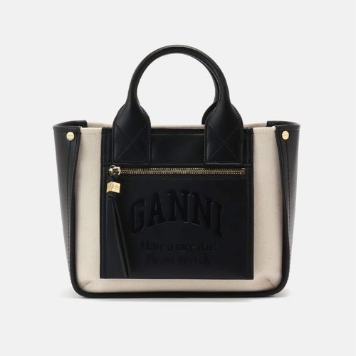 GANNI/ガニー】Small Pocket Tote Canvas：トートバッグ（トートバッグ