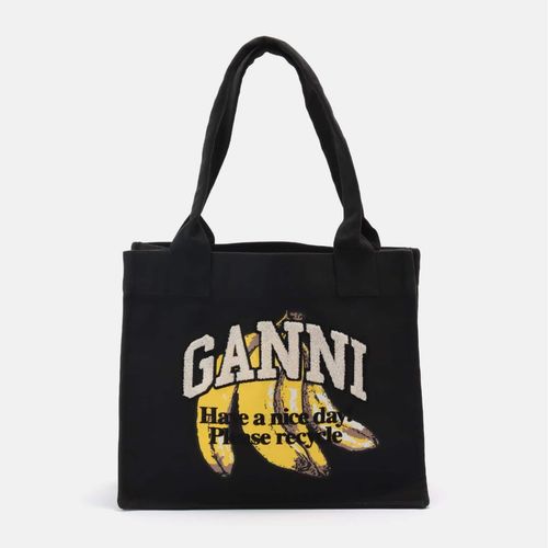 GANNI ソフト バナー スモール キャンバス トート largeeasytote_2.jpg