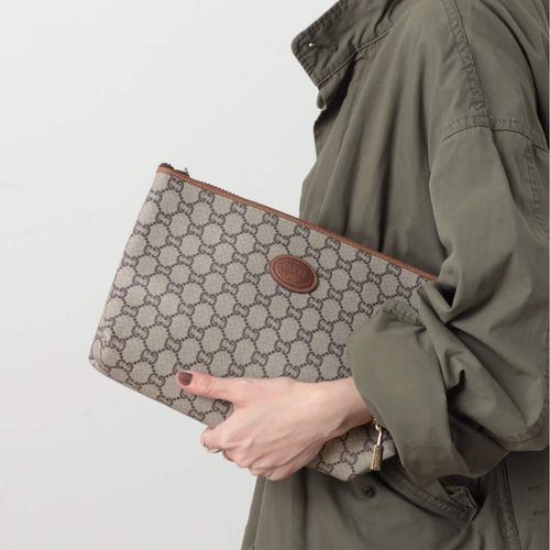 VINTAGE GUCCI Plus/グッチ プラス】クラッチバッグ gg（クラッチ