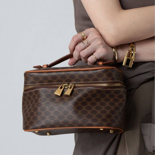 VINTAGE CELINE/セリーヌ】macadam バニティバッグ