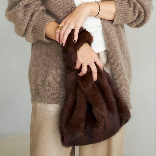 Pocoemma イタリア製 SIMONETTA RAVIZZA 本革レザ SIMONETTA RAVIZZA / シモネッタラヴィッツァ FURISSIMA MINK バッグ