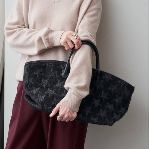 美品★SHIME　シィメ　マキシクラッチ　ジャガード　ハンドバッグ　ポーチ 美品☆SHIME シィメ マキシクラッチ ジャガード ハンドバッグ ポーチ