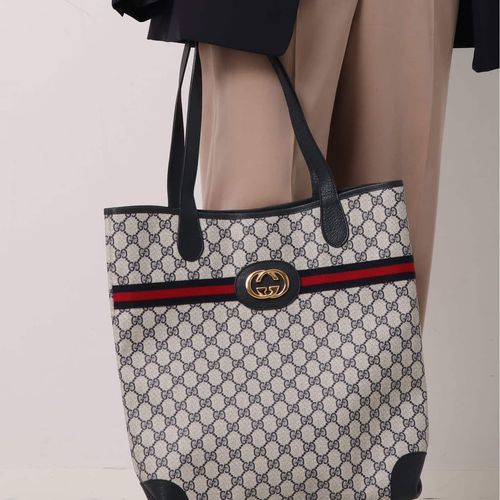 VINTAGE GUCCI/グッチ】トートバッグ gg interlocking（トートバッグ