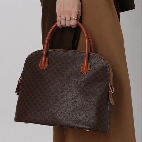 VINTAGE CELINE/セリーヌ】マカダム ボリードハンドバッグ