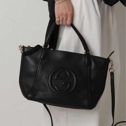 VINTAGE GUCCI/グッチ】Soho 2wayバッグ（ハンドバッグ