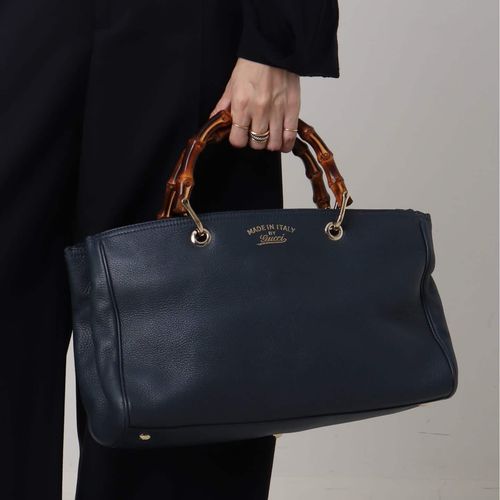 GUCCI グッチ　ヴィンテージバッグ VINTAGE GUCCI/グッチ】Bamboo shopper 32（ハンドバッグ