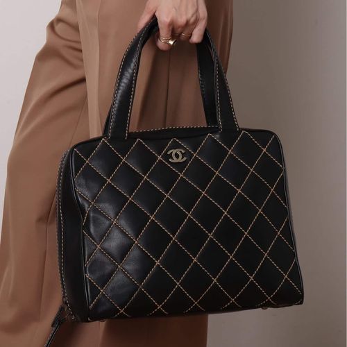VINTAGE CHANEL/シャネル】Wild stitch ボストンバッグ
