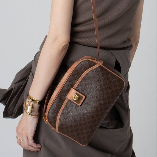 VINTAGE CELINE/セリーヌ】macadam ショルダーバッグ