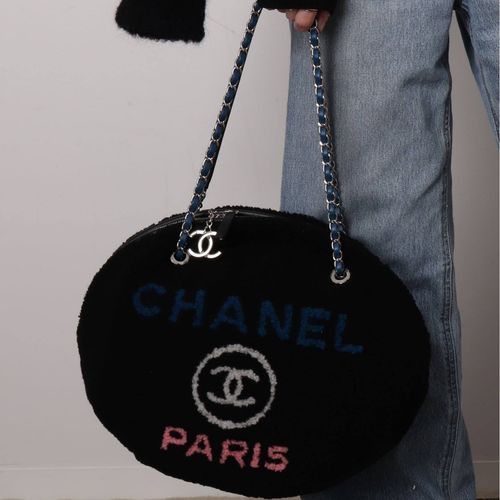 CHANEL/シャネル】Deauville ラウンドチェーンショルダーバッグ wool