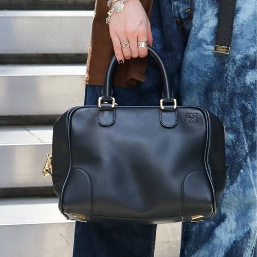LOEWE DIN AMAZONA ハンドバック　ブラック VINTAGE LOEWE/ロエベ】Amazona 75（ボストンバッグ）｜ENSEMBLE