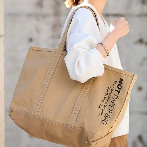 ≪予約≫SEUVAS/ソウバス 別注NOT PAPER バッグ L（トートバッグ