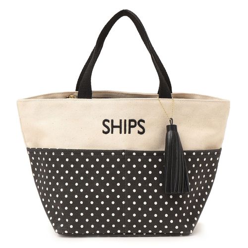 タッセル ポケット トートバッグ ドット｜ SHIPS 公式サイト