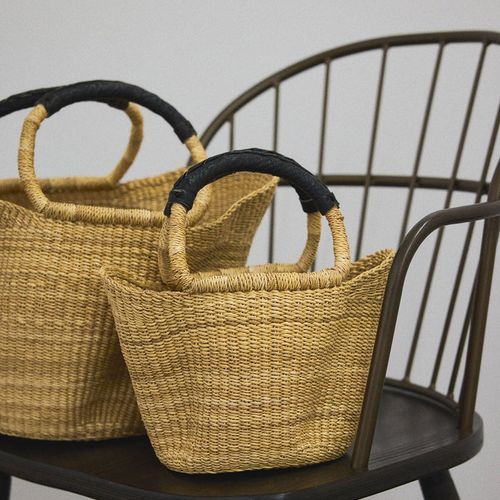 【アフリカンスクエアー】ボルガ丸底ウェーブカゴ小　サロンアダムエロペ SALON adam et ropé(サロン アダム エ ロペ) / 【African Square