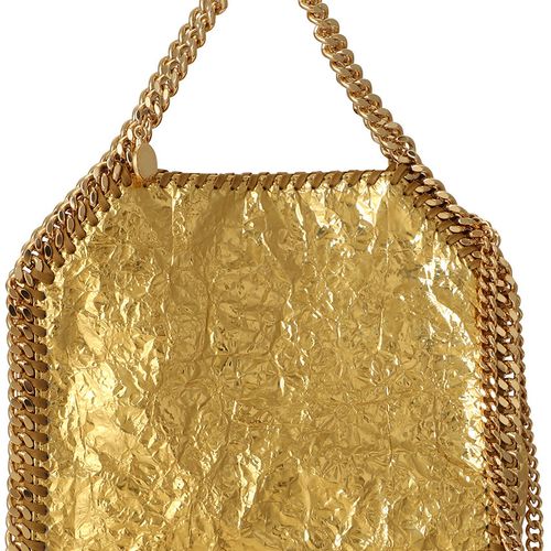 ミニマル【Stella McCartney】メタリックメッシュ トートバッグ Falabella Crystal Mesh Mini Tote Bag / ファラベラ クリスタル
