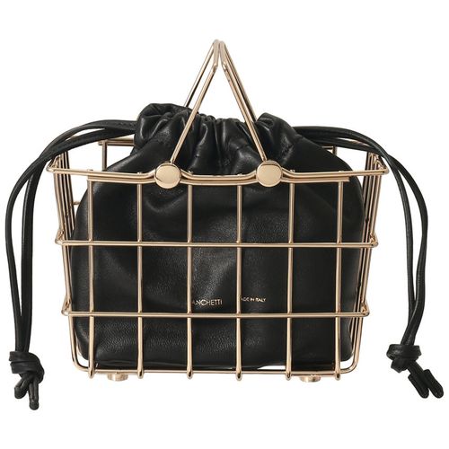 ZANCHETTI(ザンケッティ)｜MARKET BAG/ブラック×ゴールド の通販