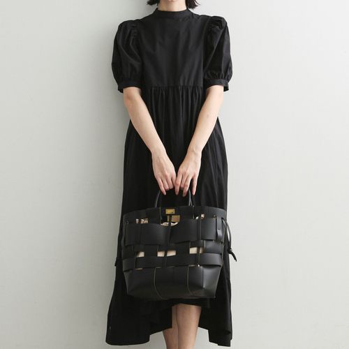 今週の新着アイテム ZANCHETTI(ザンケッティ)｜WOVEN SHOPPER 2WAYバッグ/ブラック バッグ