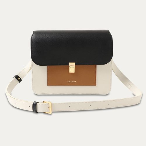 CULLNI(クルニ)｜【UNISEX】Leather Flap ショルダーバッグ/アンバー 