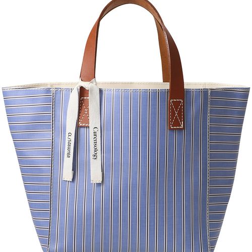 Curensology(カレンソロジー)｜CSGストライプPVCバッグ/ネイビー の