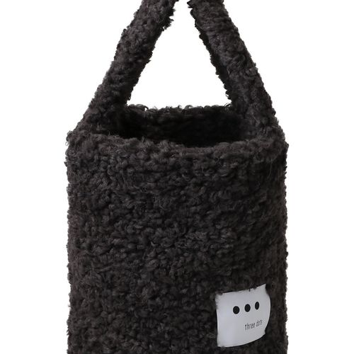 three dots(スリードッツ)｜プードルボア スモールバケットバック/オフ