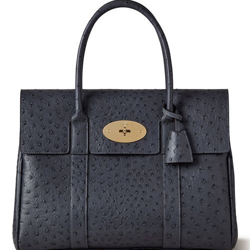 Mulberry(マルベリー)｜BAYSWATER(OSTRICH PRINT)/ストーミーブルー の