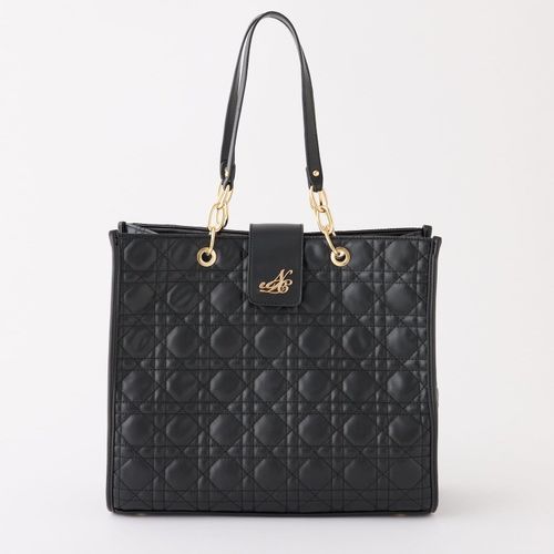 WEB限定リバイバル】エンブレム付きキルティングキャリーオントート