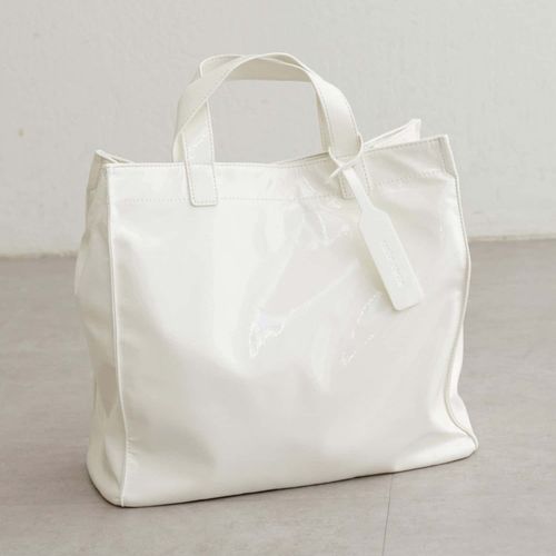 お値下げ　DouDou　ソフトエナメルショッパーバッグ WEB限定】 ソフトエナメルショッパーバッグ（ハンドバッグ