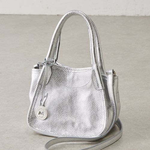 MARCO MASI》2AWYレザートートバッグ（シルバー） | BEARDSLEY