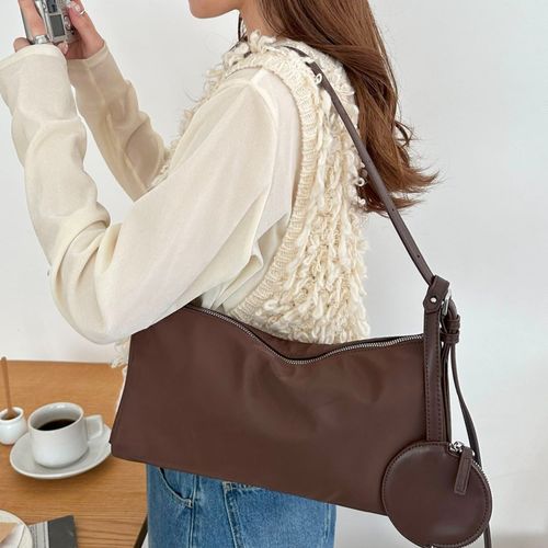 ポーチ付きフラットワンショルダーバッグ《詳細動画あり》 | DISCOAT