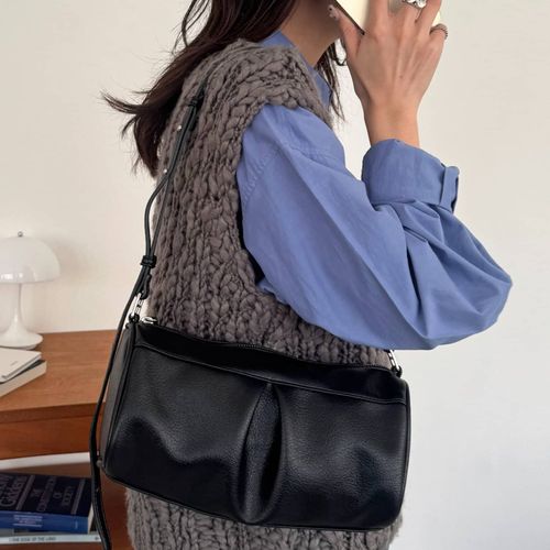 フロントタックスクエアショルダーバッグ《詳細動画あり》 | DISCOAT