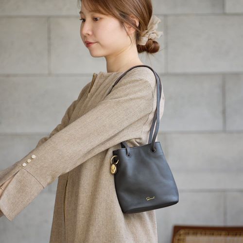 gemeil ジェムイル　バスケットバッグ　ベージュ バケットトートバッグ(PT-234) | gemeil(ジェムイル)レディース