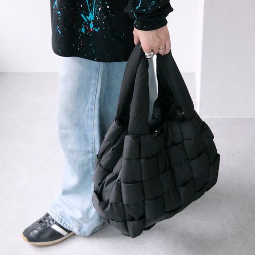 ear PAPILLONNER　牛革　 サイドメッシュ　トートバッグ ear PAPILLONNER】サイドメッシュトートバッグ L | OUTLET
