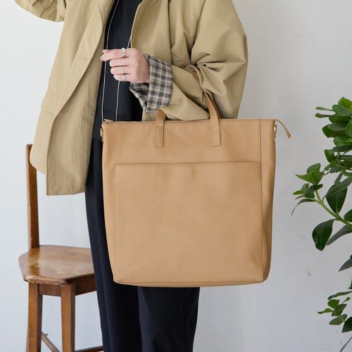 イアパピヨネ　バッグ　本革　ボストン　トート　　軽量　ブラウン系　赤茶　山羊革 HALEINE（アレンヌ） ボストンバッグ 旅行 レディース ブランド