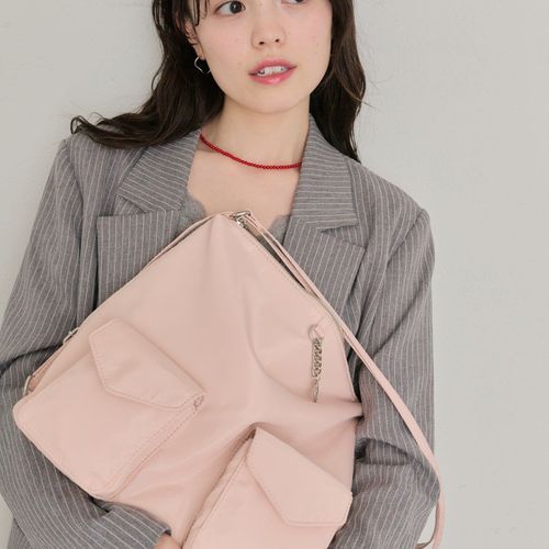 新色アイボリー/ピンク 》【@lily.s_y 企画】lilyチャーム3wayBAG