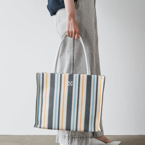 ストライプカゴトートバッグ | russet(ラシット)レディース