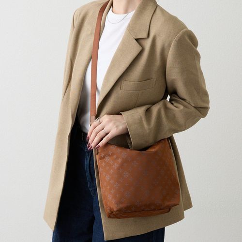 スタンダードミニショルダーバッグ <ナイロンジャガード> | russet