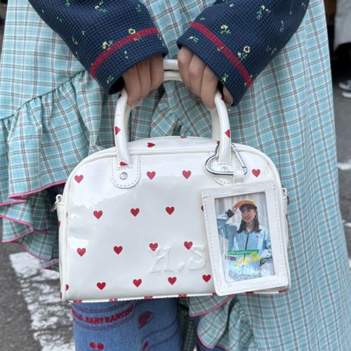 HELLO.SANFRANCISCO/ハローサンフランシスコ】ハートプリントエナメル