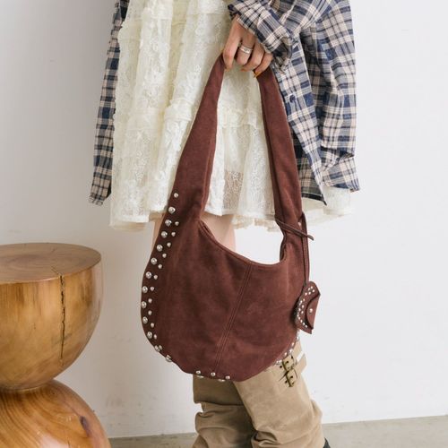 ハートチャーム付スエードBAG | w closet(ダブルクローゼット