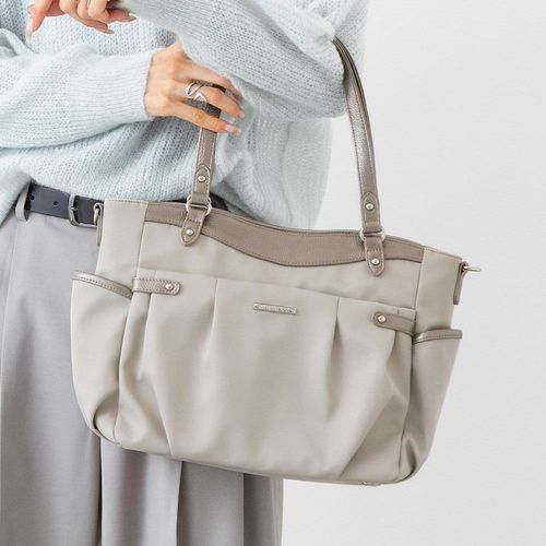 [2WAY/撥水加工]レザージョイントナイロントートバッグ(トートバッグ) | MK MICHEL KLEIN BAG(MK ミッシェルクラン  バッグ)｜イトキンオンラインストア