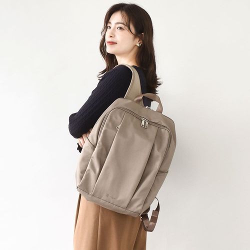 グレー ナイロン バックパック フロントポケット付き デバイスプラス DEVICE＋ フロントポケット ナイロン トート