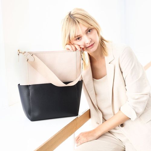 RE ARRIVAL/再入荷 2WAY]バイカラーデザインバッグ(トートバッグ) | MK MICHEL バッグ