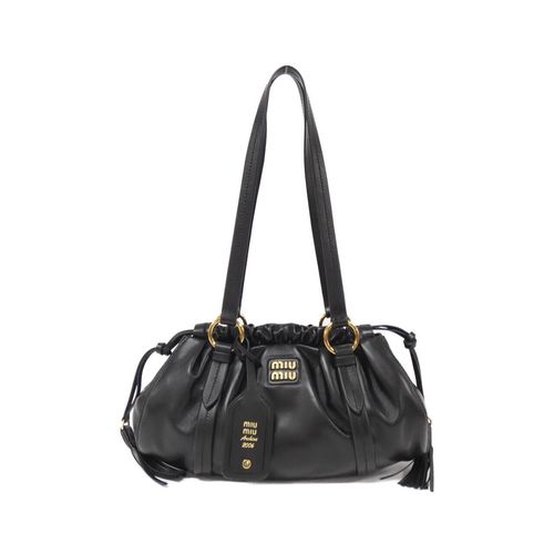 miu miu 黒 サテン パーティーバッグ