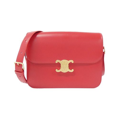 美品】セリーヌ CELINE トリコ スモール ショルダーバッグ レッド