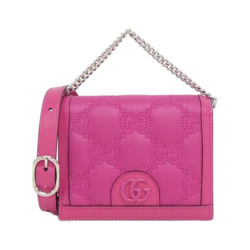 GUCCI キーホルダー　靴　ピンク　箱・保存袋あり グッチ(GUCCI)|GGスーパー ミニショルダーバッグ（ピンク