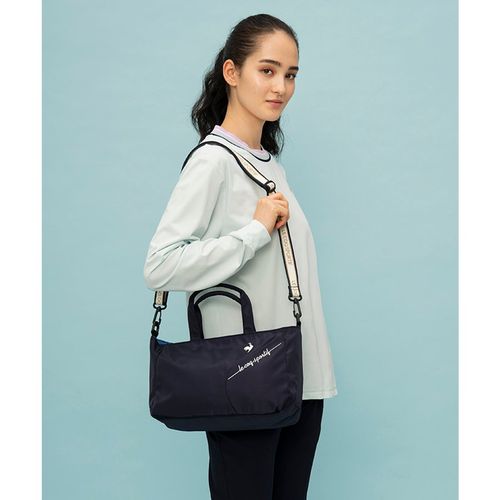 [le coq sportif] ハイダナ コラボ ミニバッグ BLUE / 税込み le coq sportif ポーチ(ミニトートバッグ) あおりポケット 24SS