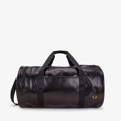 バッグ FRED PERRY CLASSIC BARREL BAG (BLACK) Fred Perry Classic Barrel Bag